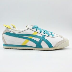 Onitsuka Tiger Mexico 66 vintage sample white yellow turquoise size 7